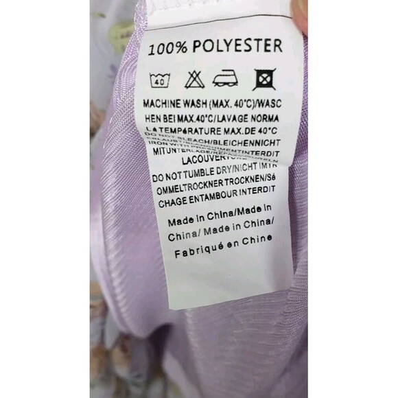 Meetrendi Dress XL Maxi Long Purple Floral Romantic Whimsy Ethereal Fairycore - Picture 8 of 8